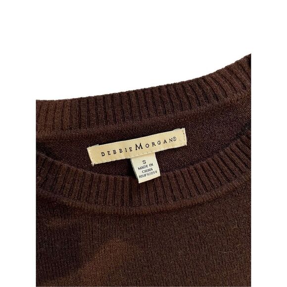 Debbie Morgan chocolate brown Dolan sleeve sweater - S - 🙂3/$15 - Picture 5 of 8